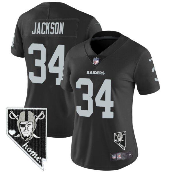 Women's Raiders Nevada Home Patch Vapor Jersey - All Stitched - Image 13