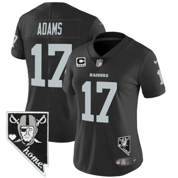 Women's Raiders Nevada Home Patch Vapor Jersey - All Stitched - Image 9
