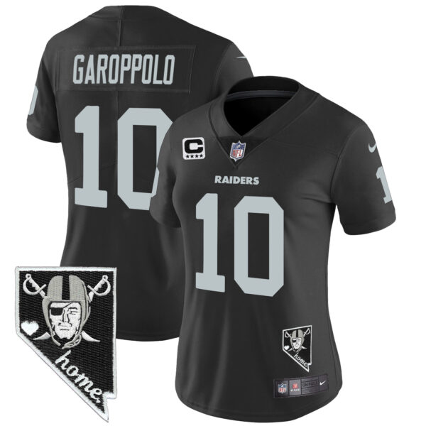 Women's Raiders Nevada Home Patch Vapor Jersey - All Stitched - Image 10