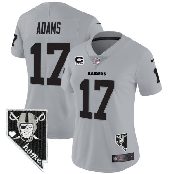 Women's Raiders Nevada Home Patch Vapor Jersey - All Stitched - Image 25