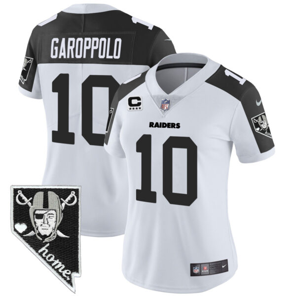 Women's Raiders Nevada Home Patch Vapor Jersey - All Stitched - Image 34