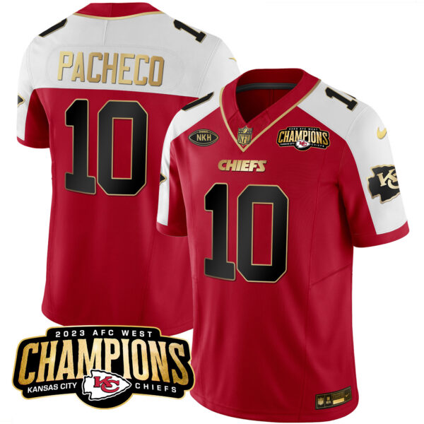 Men's Chiefs 2023 AFC West Champions Patch Vapor Limited Jersey - All Stitched - Image 10