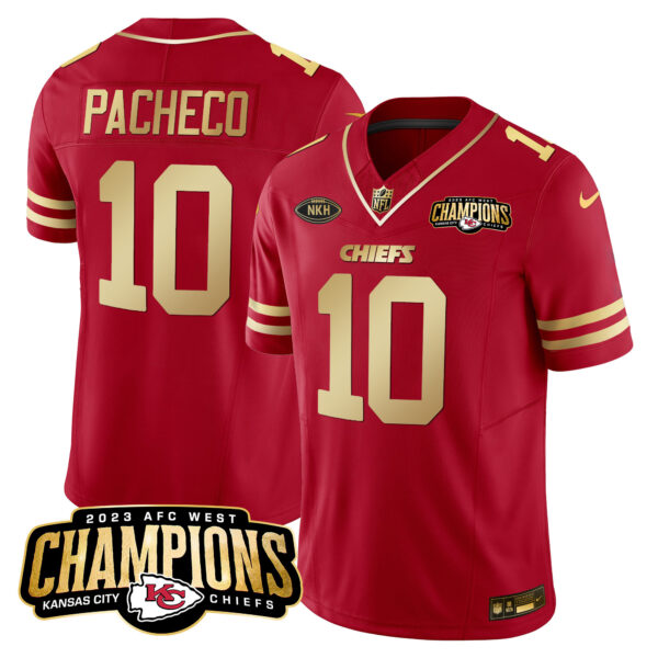 Men's Chiefs 2023 AFC West Champions Patch Vapor Limited Jersey - All Stitched - Image 34