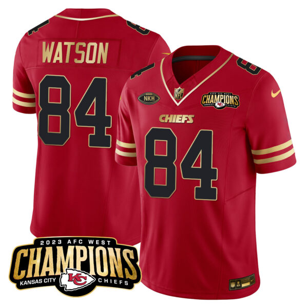 Men's Chiefs 2023 AFC West Champions Patch Vapor Limited Jersey - All Stitched - Image 17