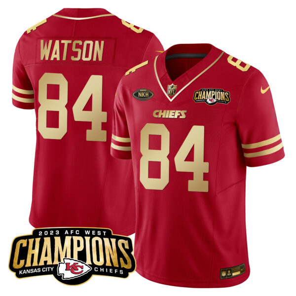 Men's Chiefs 2023 AFC West Champions Patch Vapor Limited Jersey - All Stitched - Image 35
