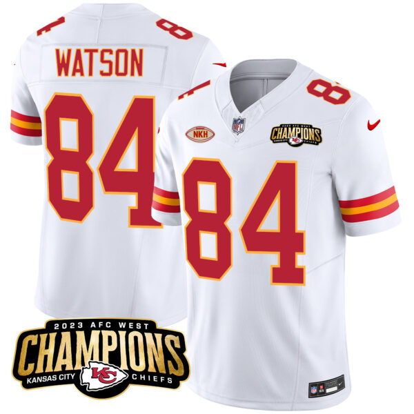 Men's Chiefs 2023 AFC West Champions Patch Vapor Limited Jersey - All Stitched - Image 47