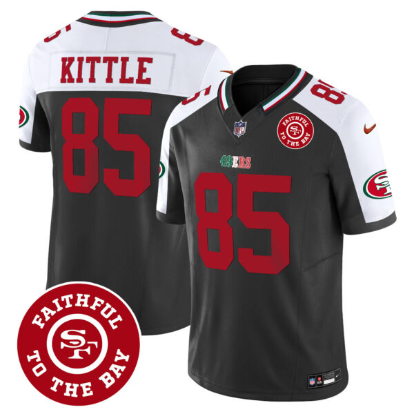 Men's 49ers Mexico Faithful To The Bay Patch Vapor Jersey - All Stitched - Image 35