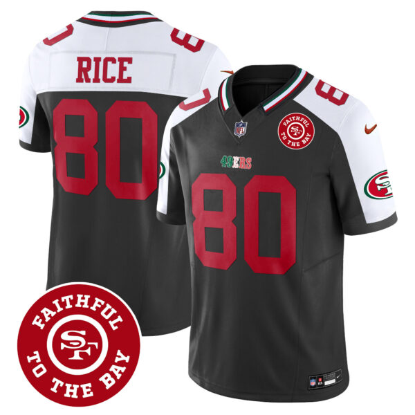 Men's 49ers Mexico Faithful To The Bay Patch Vapor Jersey - All Stitched - Image 36