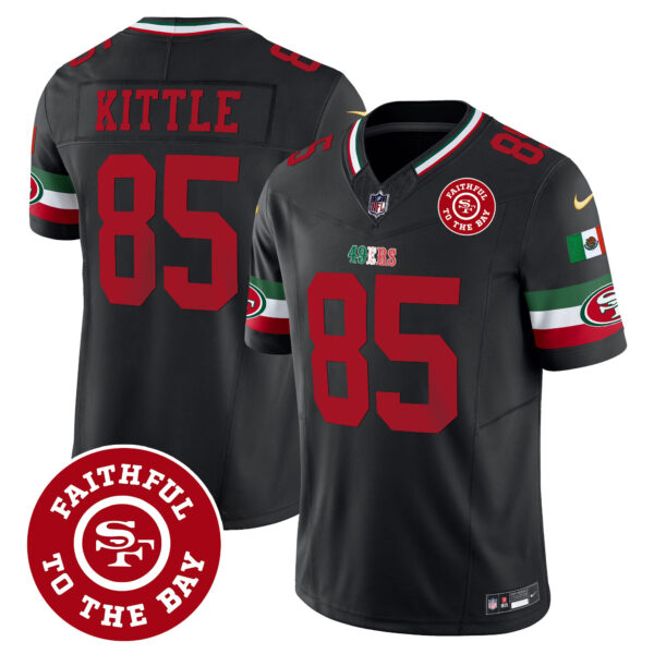 Men's 49ers Mexico Faithful To The Bay Patch Vapor Jersey - All Stitched - Image 15