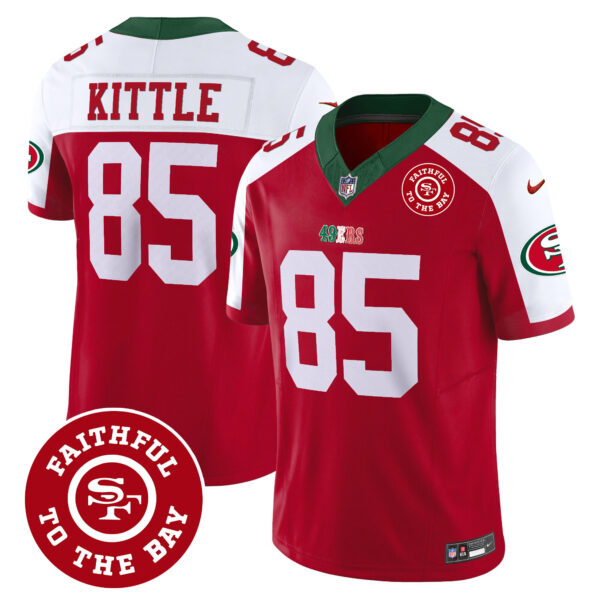Men's 49ers Mexico Faithful To The Bay Patch Vapor Jersey - All Stitched - Image 45