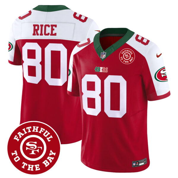 Men's 49ers Mexico Faithful To The Bay Patch Vapor Jersey - All Stitched - Image 46