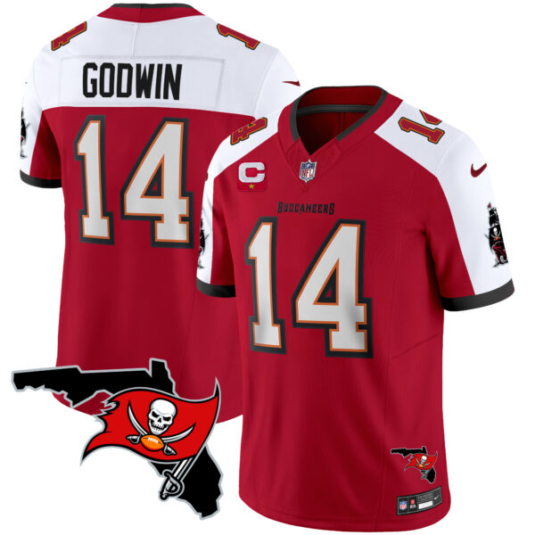 Men's Buccaneers Florida Patch Vapor Limited Jersey - All Stitched - Image 10