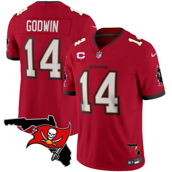 Men's Buccaneers Florida Patch Vapor Limited Jersey - All Stitched - Image 17
