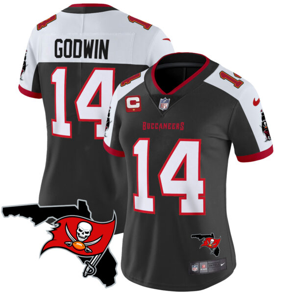 Women's Buccaneers Florida Patch Vapor Limited Jersey - All Stitched - Image 3