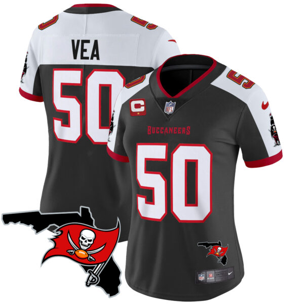 Women's Buccaneers Florida Patch Vapor Limited Jersey - All Stitched - Image 5
