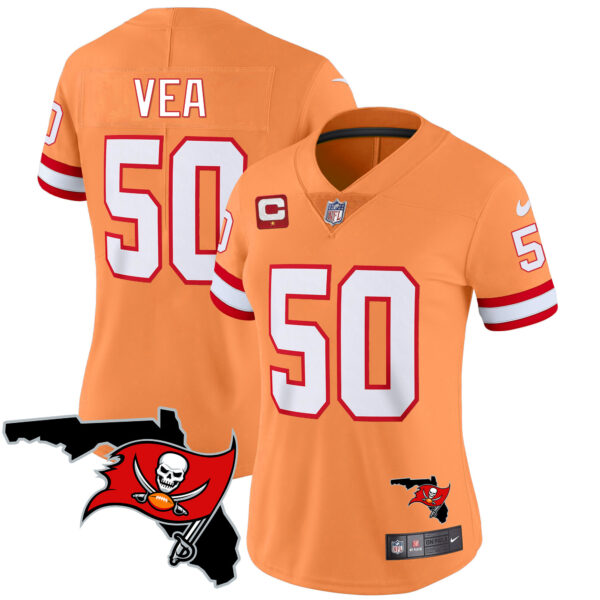 Women's Buccaneers Florida Patch Vapor Limited Jersey - All Stitched - Image 40