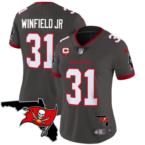 Women's Buccaneers Florida Patch Vapor Limited Jersey - All Stitched - Image 34