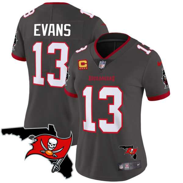Women's Buccaneers Florida Patch Vapor Limited Jersey - All Stitched - Image 30