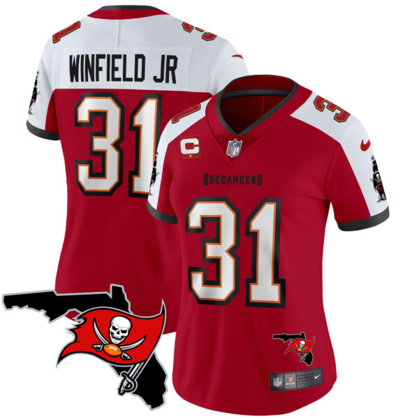 Women's Buccaneers Florida Patch Vapor Limited Jersey - All Stitched - Image 13