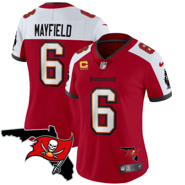 Women's Buccaneers Florida Patch Vapor Limited Jersey - All Stitched - Image 11