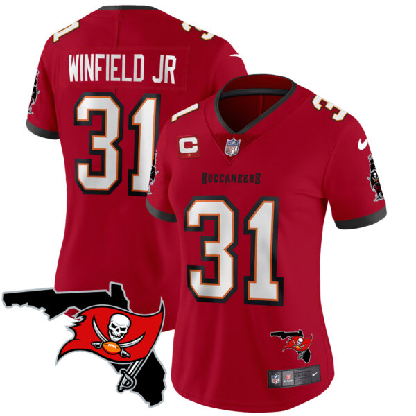 Women's Buccaneers Florida Patch Vapor Limited Jersey - All Stitched - Image 20
