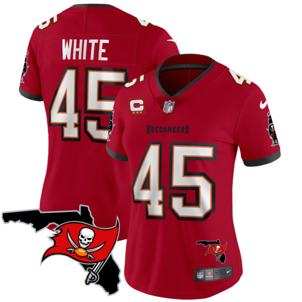 Women's Buccaneers Florida Patch Vapor Limited Jersey - All Stitched - Image 21