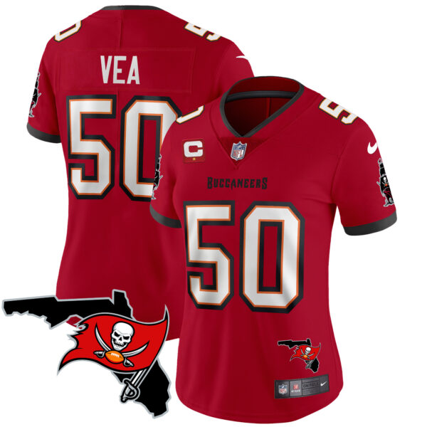 Women's Buccaneers Florida Patch Vapor Limited Jersey - All Stitched - Image 19