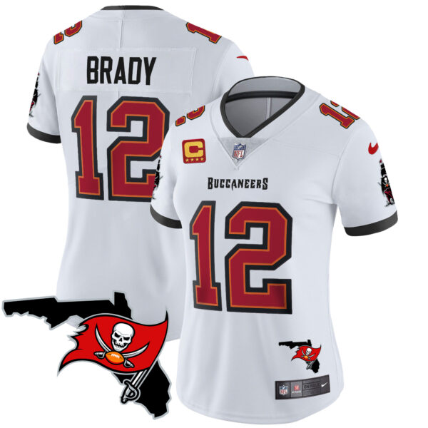 Women's Buccaneers Florida Patch Vapor Limited Jersey - All Stitched - Image 22