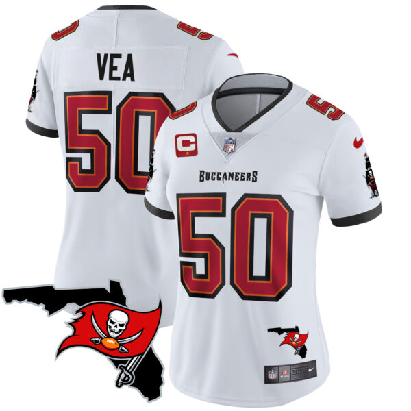 Women's Buccaneers Florida Patch Vapor Limited Jersey - All Stitched - Image 26
