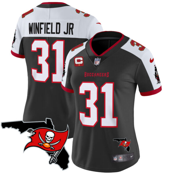 Women's Buccaneers Florida Patch Vapor Limited Jersey - All Stitched - Image 6