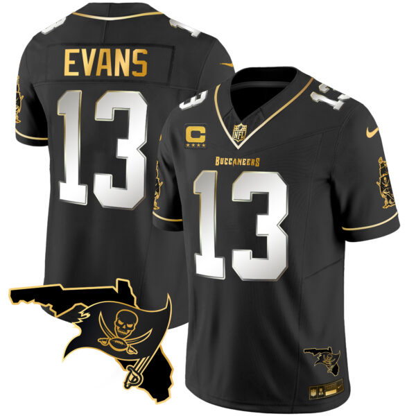 Men's Buccaneers Florida Patch Vapor Gold Jersey - All Stitched - Nebswagg - Image 11