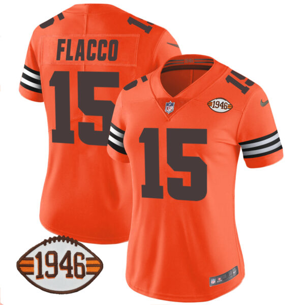 Women's Browns 1946 75th Anniversary Patch Jersey - All Stitched - Image 28