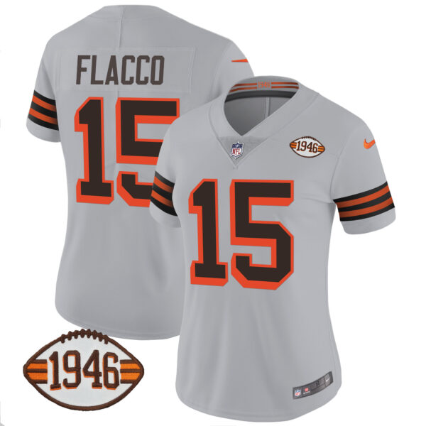 Women's Browns 1946 75th Anniversary Patch Jersey - All Stitched - Image 46