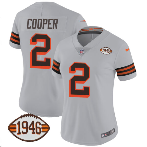 Women's Browns 1946 75th Anniversary Patch Jersey - All Stitched - Image 54