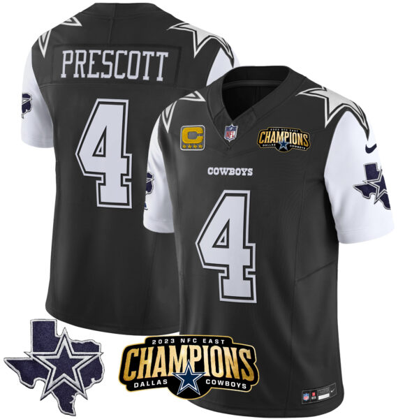Men's Cowboys 2023 NFC East Champions Patch Vapor Jersey - All Stitched - Image 26