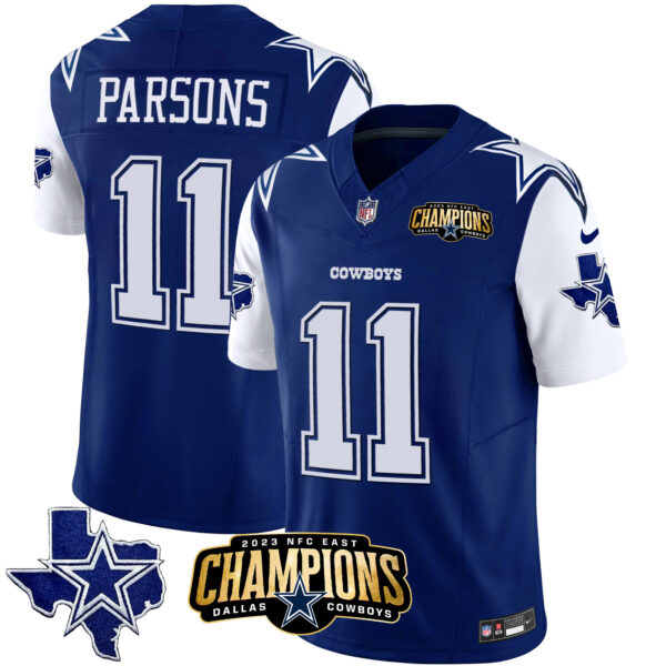 Men's Cowboys 2023 NFC East Champions Patch Vapor Jersey - All Stitched - Image 33