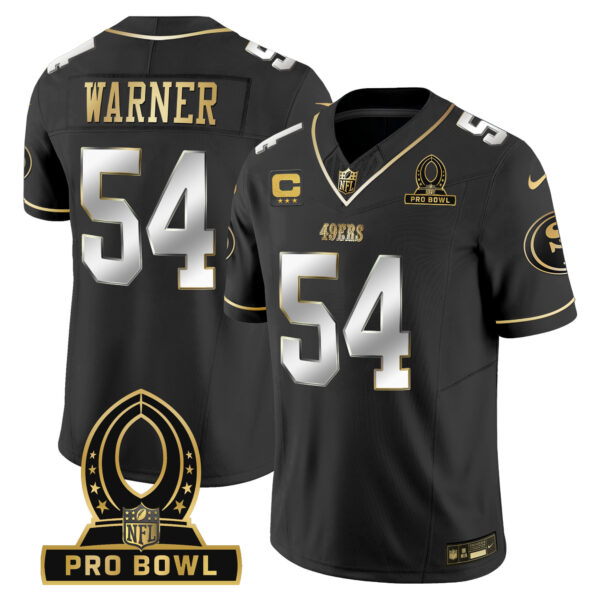 Men's 49ers 2024 Pro Bowl Patch Vapor Jersey - All Stitched - Image 25