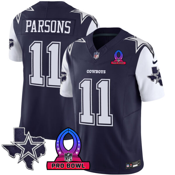 Men's Cowboys 2024 Pro Bowl Patch Vapor Jersey - All Stitched - Image 6