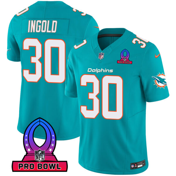 Men's Dolphins 2024 Pro Bowl Patch Vapor Jersey - All Stitched - Image 17