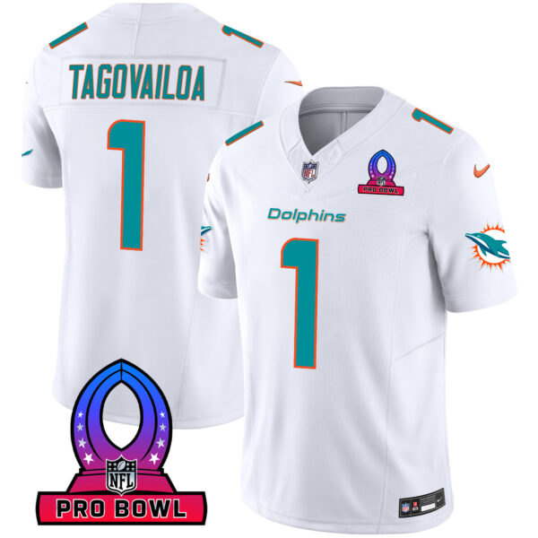 Men's Dolphins 2024 Pro Bowl Patch Vapor Jersey - All Stitched - Image 19
