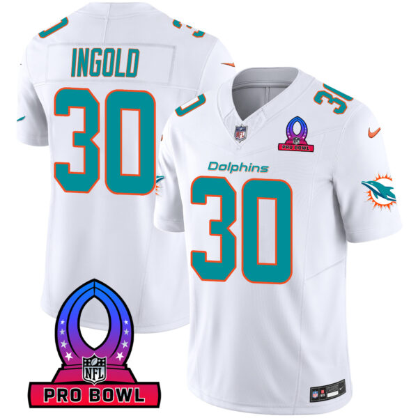 Men's Dolphins 2024 Pro Bowl Patch Vapor Jersey - All Stitched - Image 23