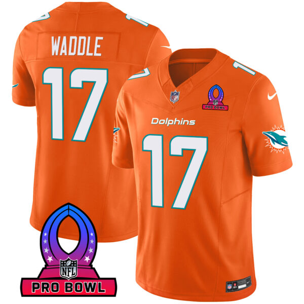 Men's Dolphins 2024 Pro Bowl Patch Vapor Jersey - All Stitched - Image 36