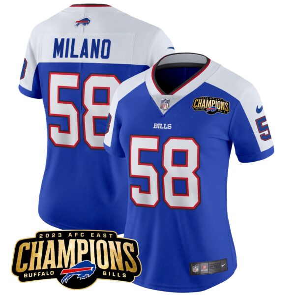 Women's Bills 2023 AFC East Champions Patch Vapor Jersey - All Stitched - Image 11