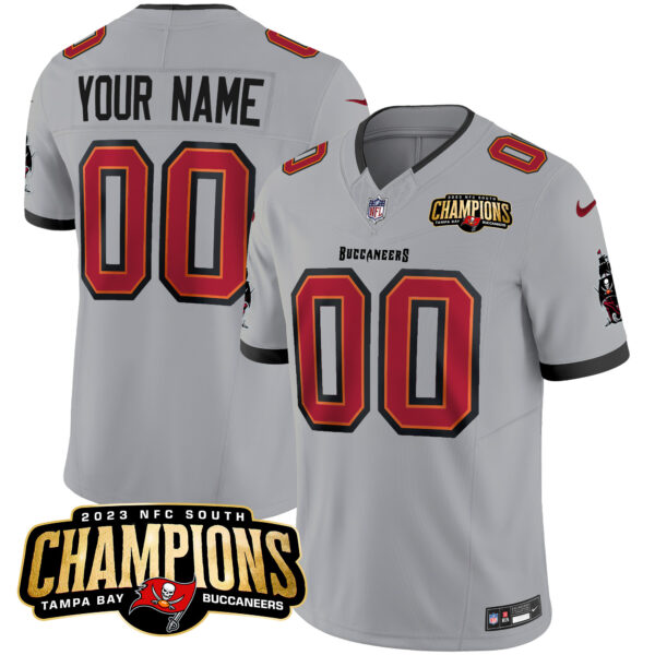 Buccaneers 2023 NFC South Champions Patch Vapor Custom Jersey - All Stitched - Image 6