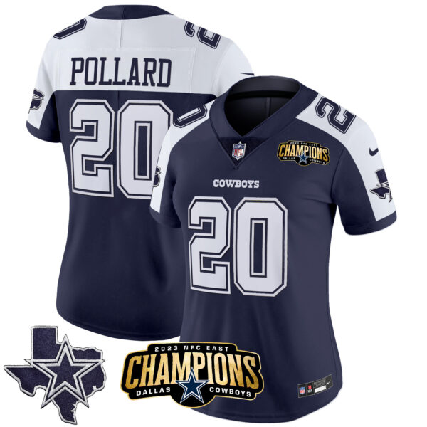 Women's Cowboys 2023 NFC East Champions Patch Vapor Jersey - All Stitched - Image 7