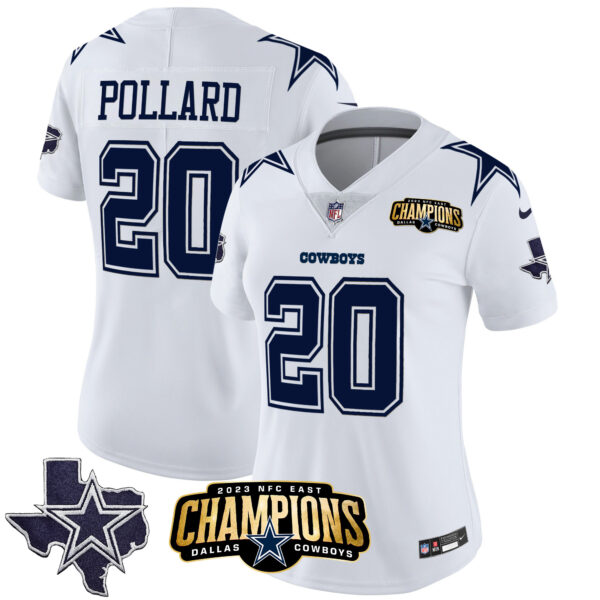 Women's Cowboys 2023 NFC East Champions Patch Vapor Jersey - All Stitched - Image 23