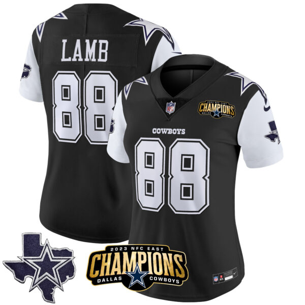 Women's Cowboys 2023 NFC East Champions Patch Vapor Jersey - All Stitched - Image 29