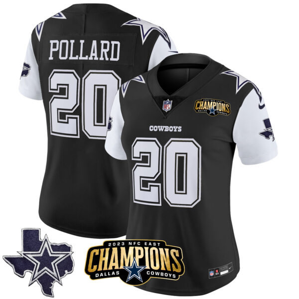 Women's Cowboys 2023 NFC East Champions Patch Vapor Jersey - All Stitched - Image 31
