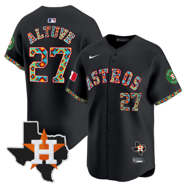 Men's Houston Astros Mexico Vapor Premier Limited Jersey V3 - All Stitched - Image 11