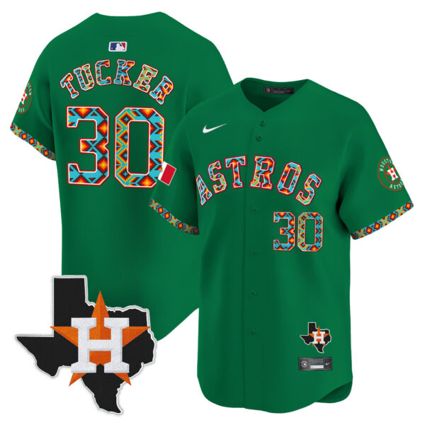 Men's Houston Astros Mexico Vapor Premier Limited Jersey V3 - All Stitched - Image 30